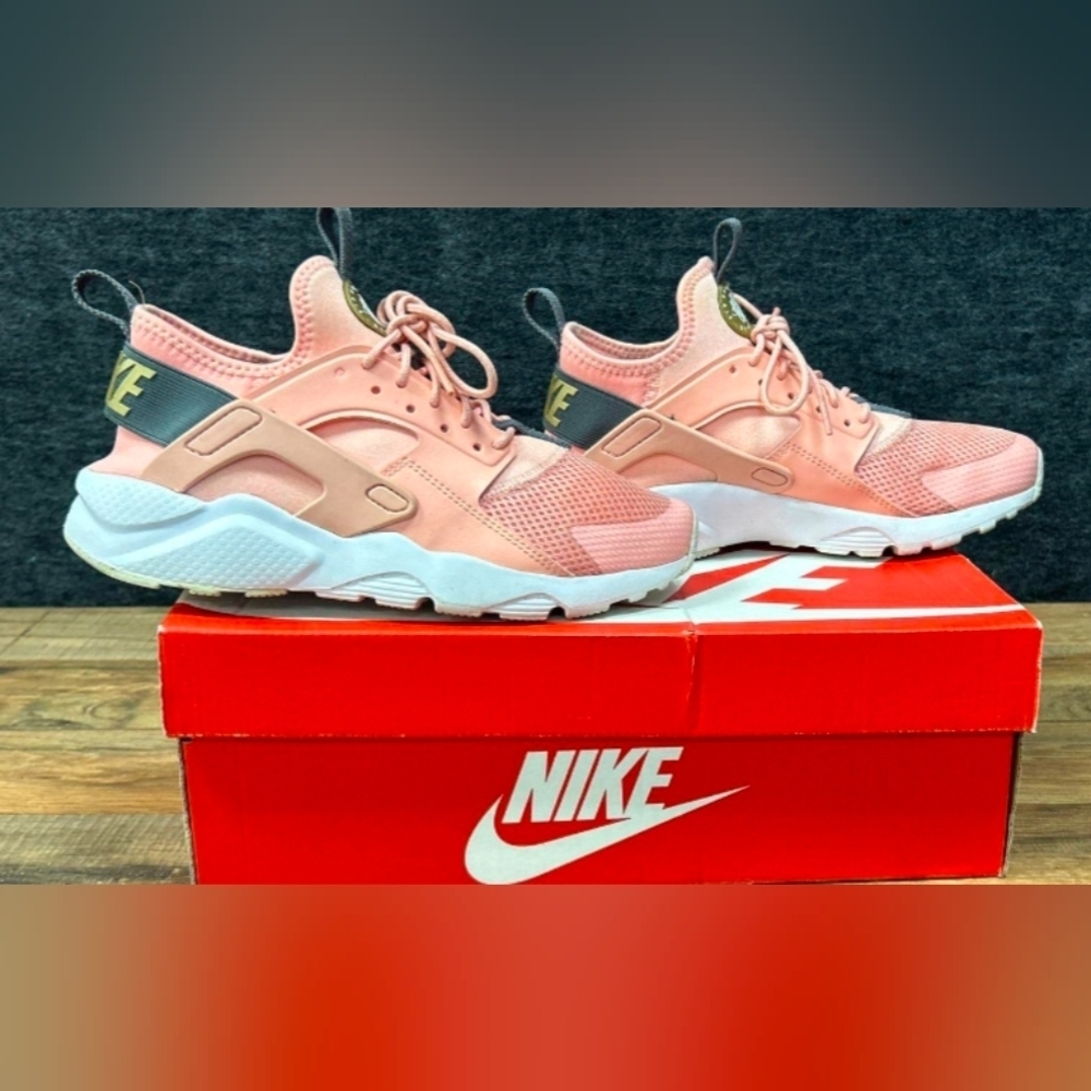 Nike Air Huarache Run Ultra 'Bleached Coral’ Sneakers Size 5Y Box  MSRP $95 - Picture 6 of 11